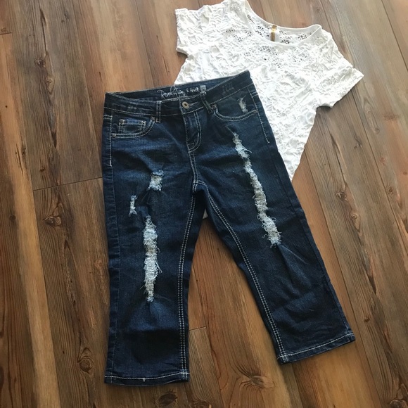 Girls Capri jeans - Picture 1 of 4